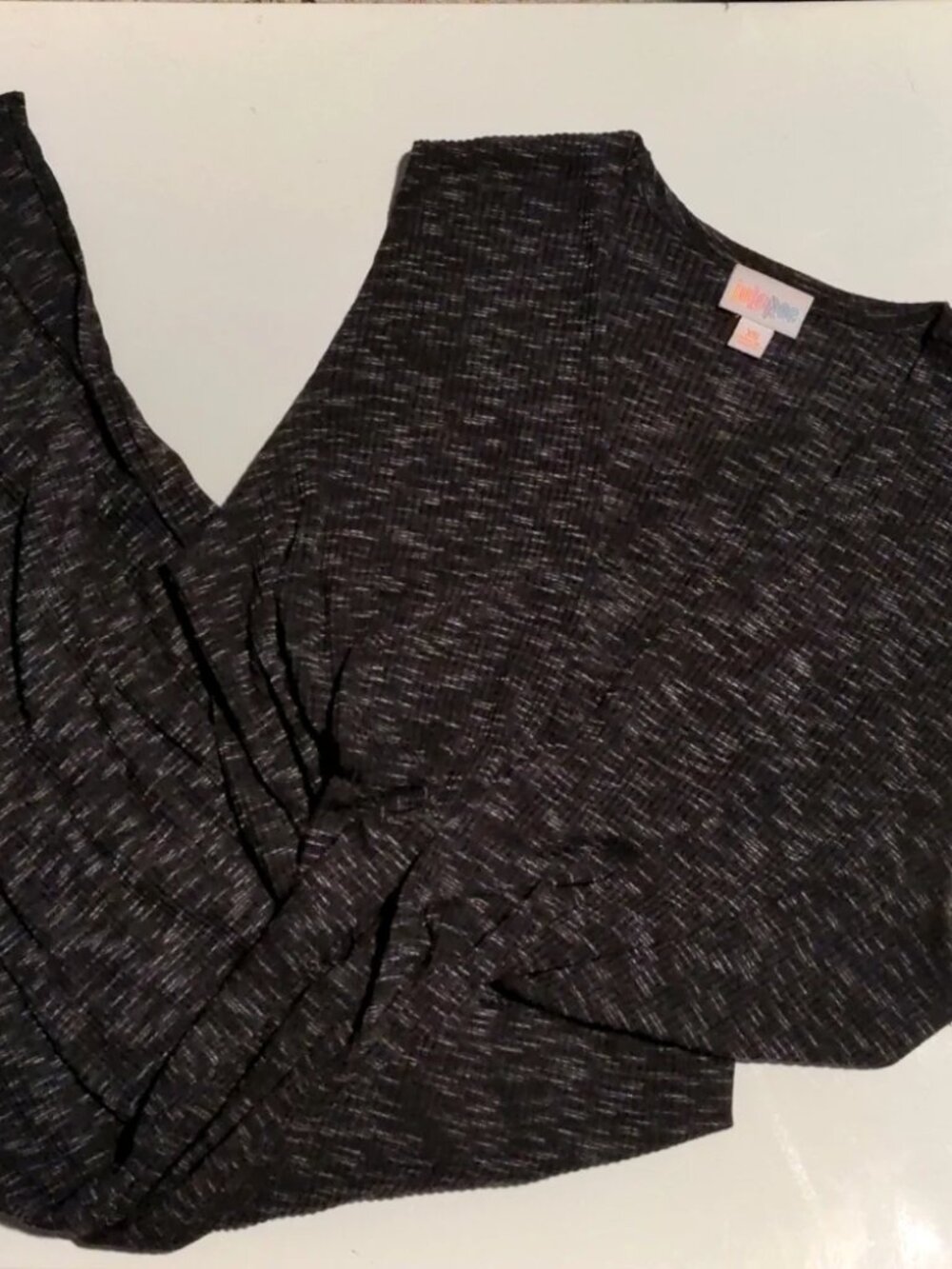 LuLaRoe Joy Vest XS NWOT Black Heather